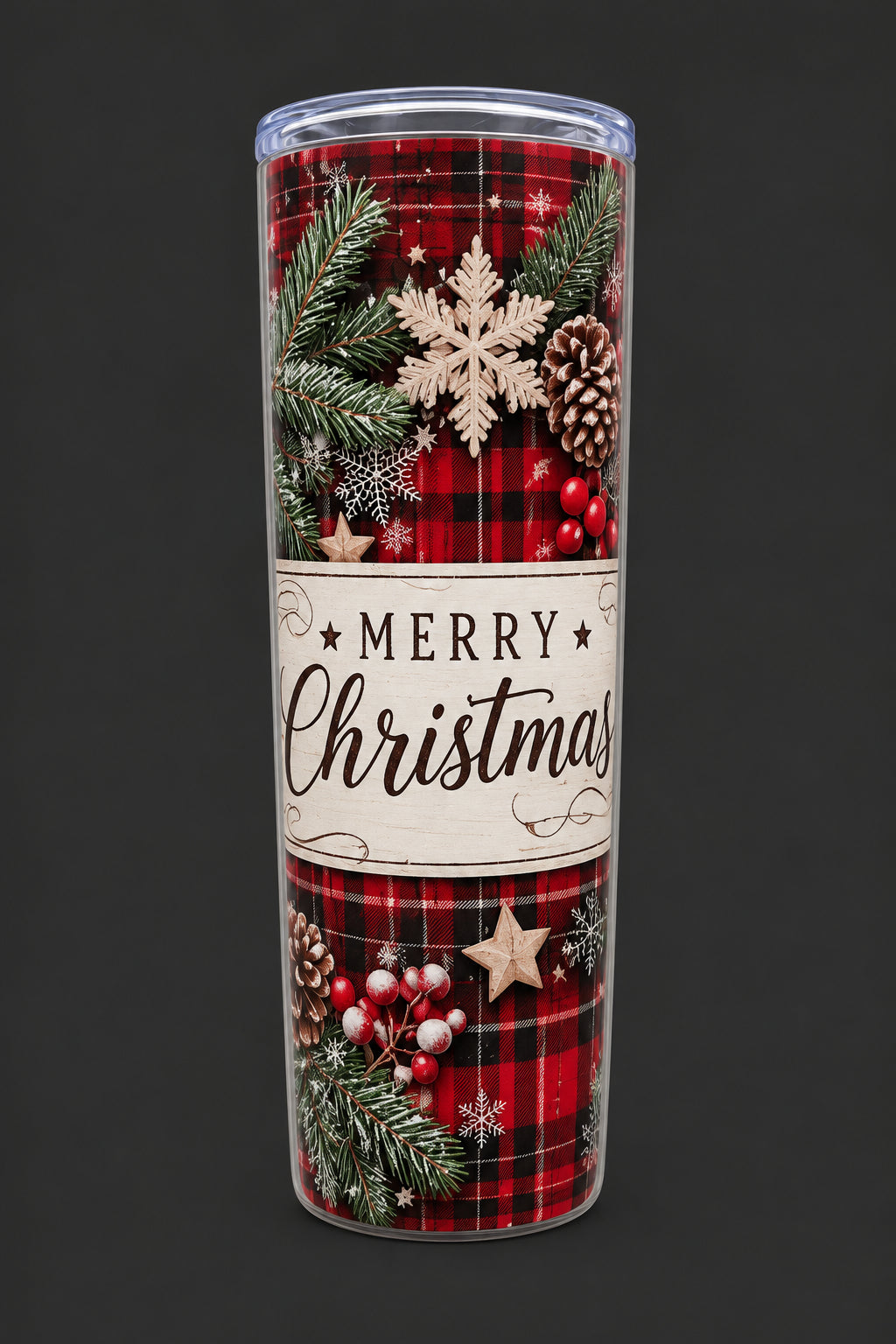 20 oz Christmas Stainless Steel Tumbler
