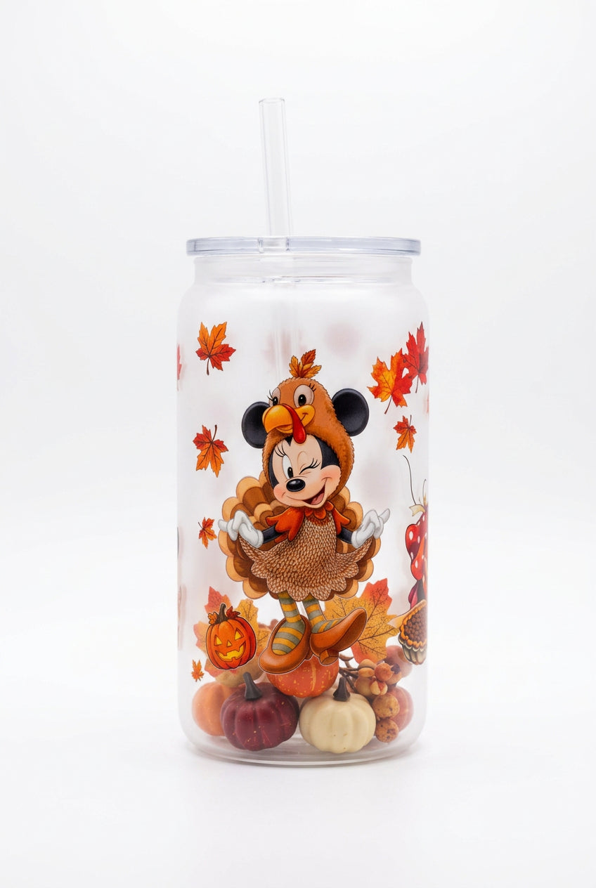 16 oz Acrylic Thanksgiving/Fall Tumbler