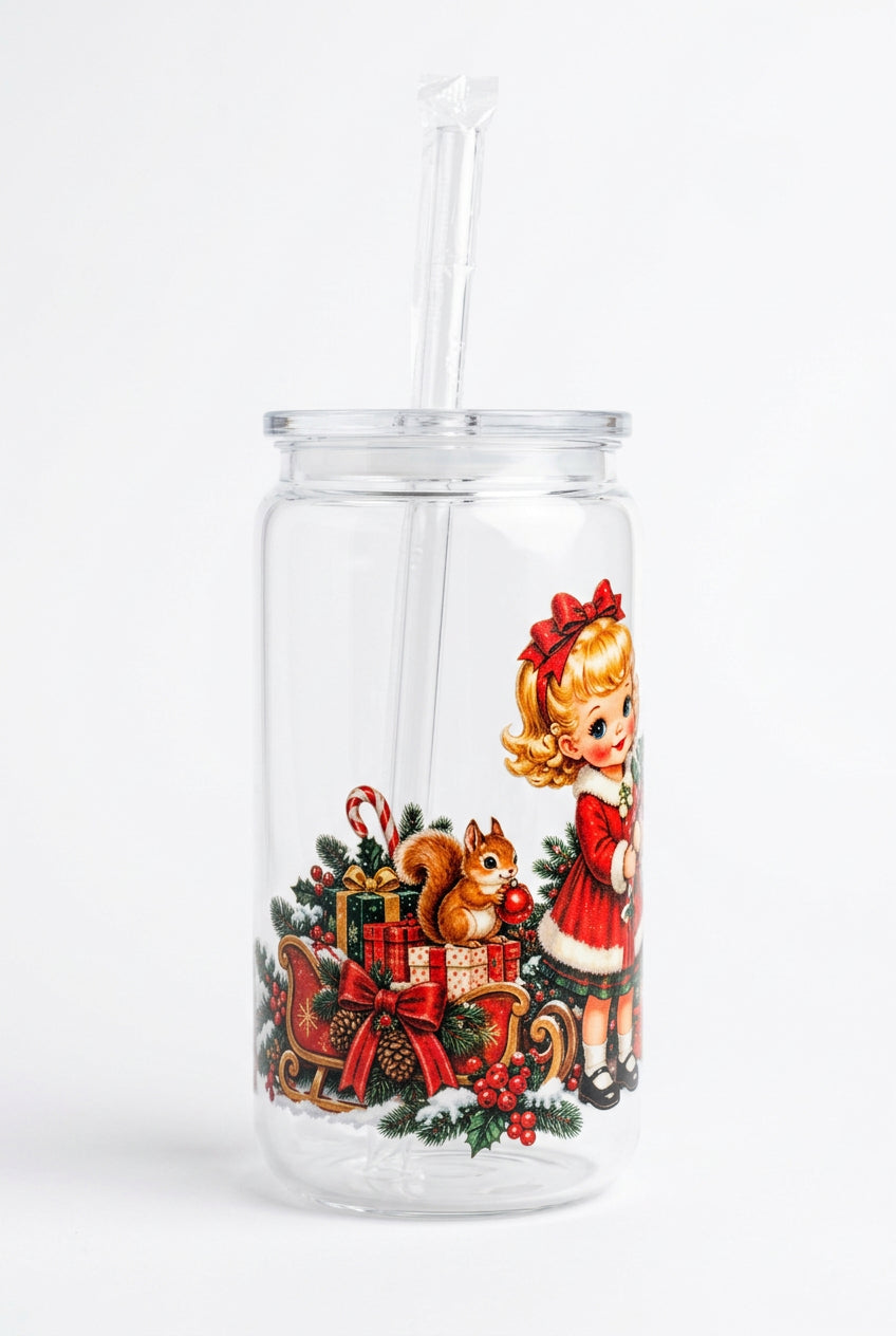 16 oz Acrylic Christmas Tumbler