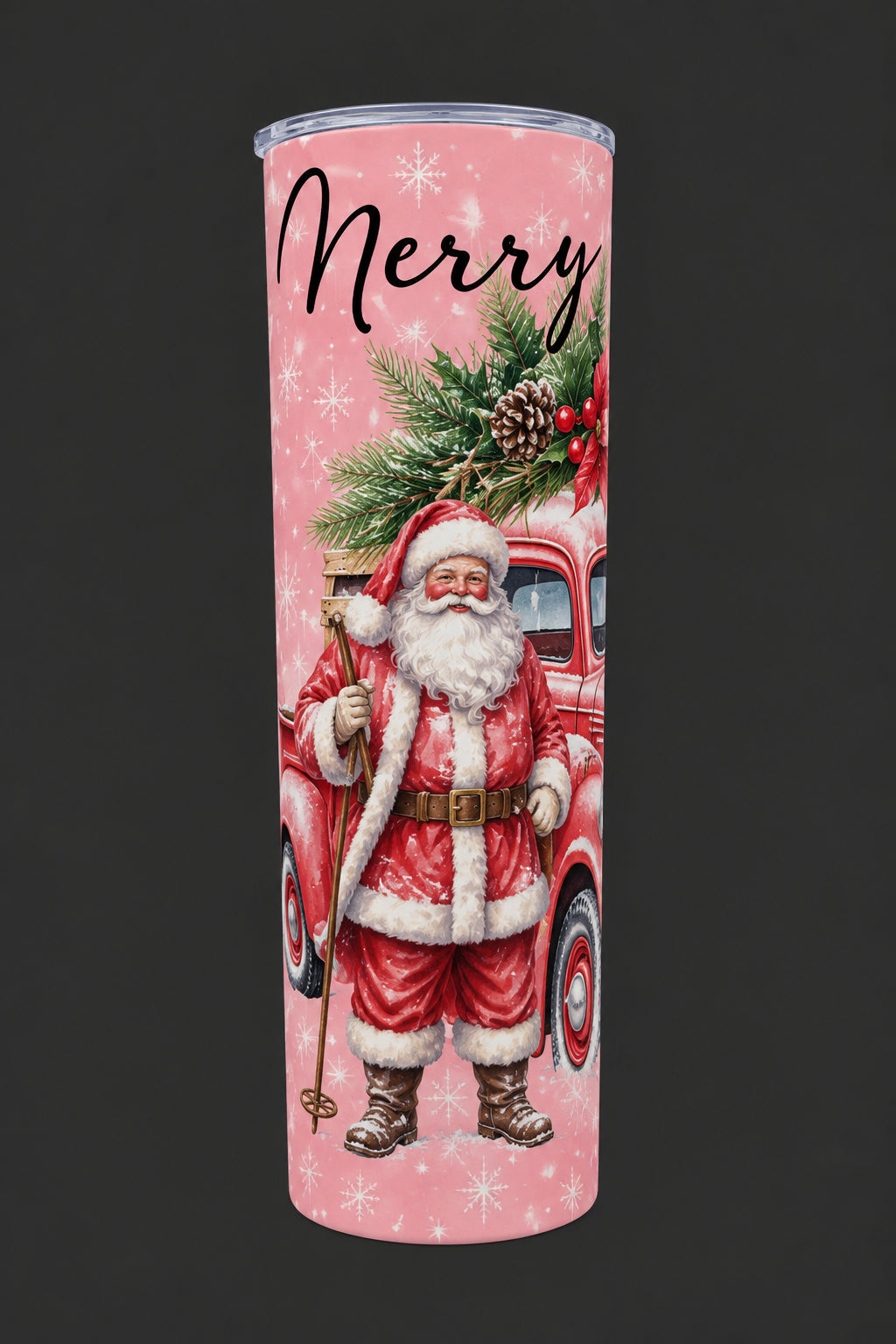 20 oz Stainless Steel Christmas Tumbler