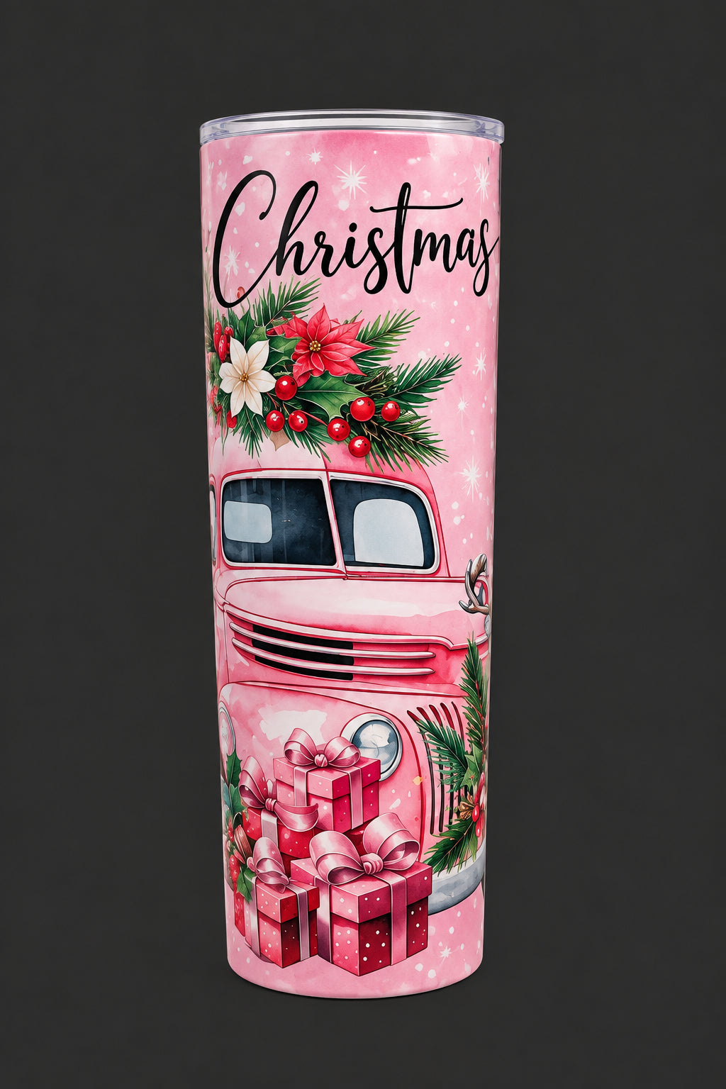20 oz Stainless Steel Christmas Tumbler