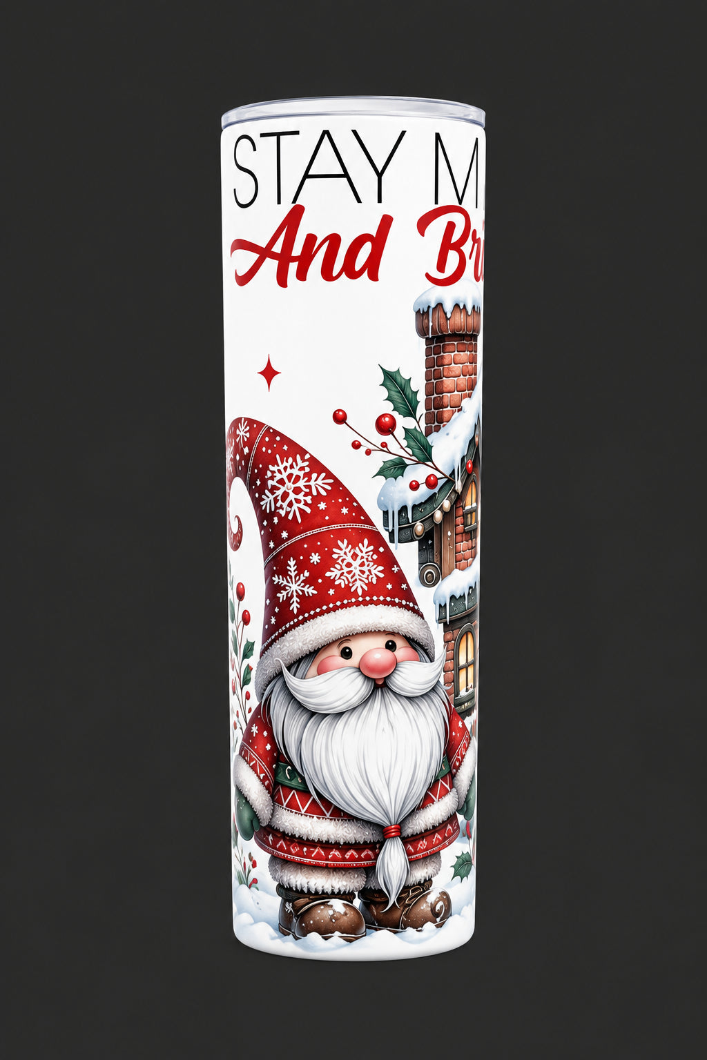 20 oz Stainless Steel Christmas Tumbler