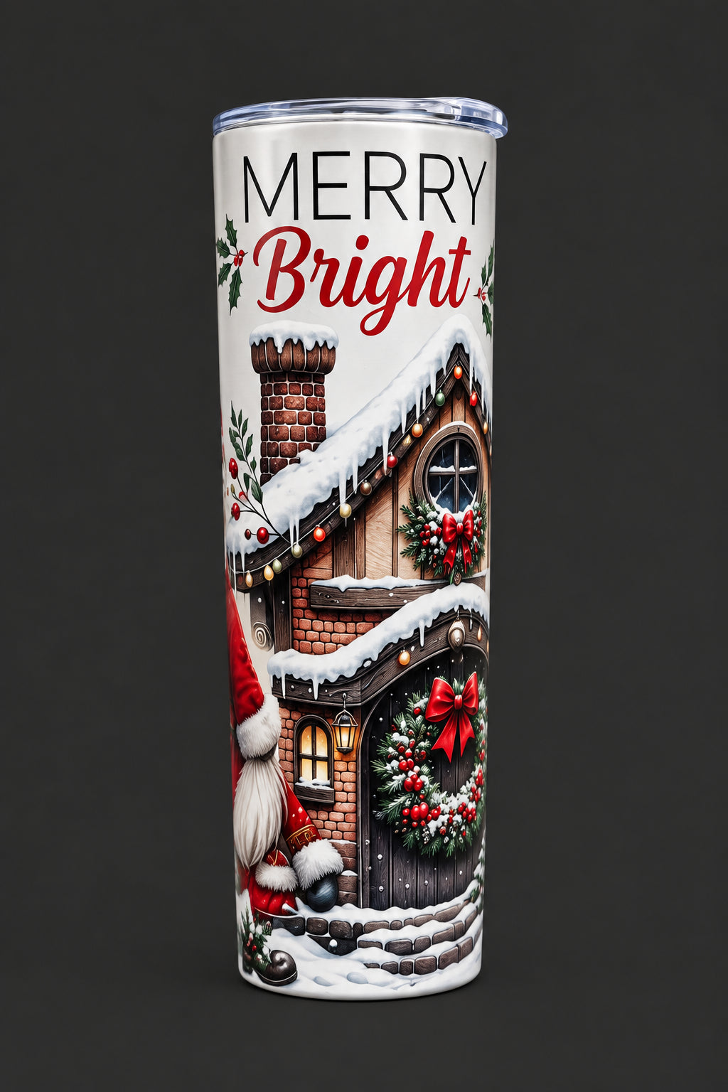 20 oz Stainless Steel Christmas Tumbler