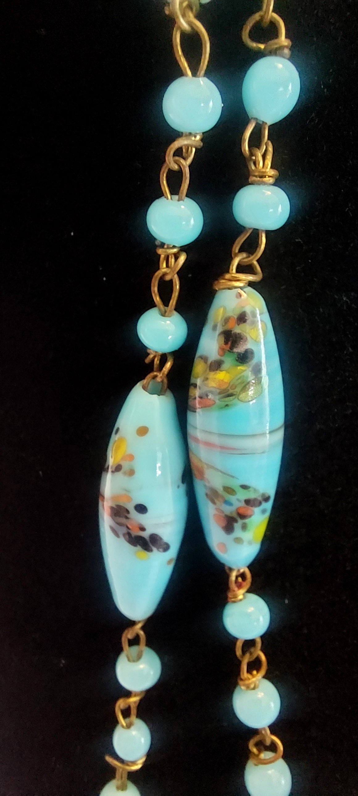 Vintage glass bead necklace