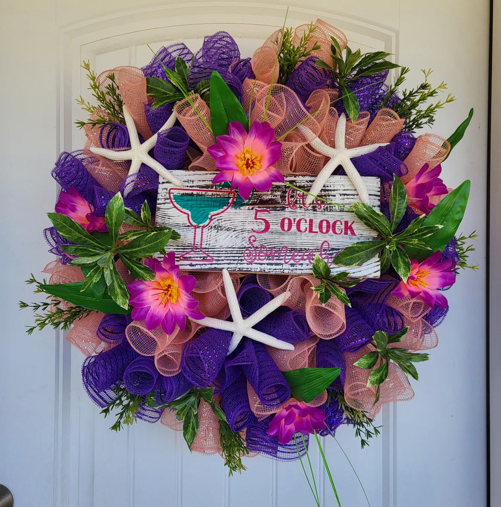 Tropical wreath or anchor hanger