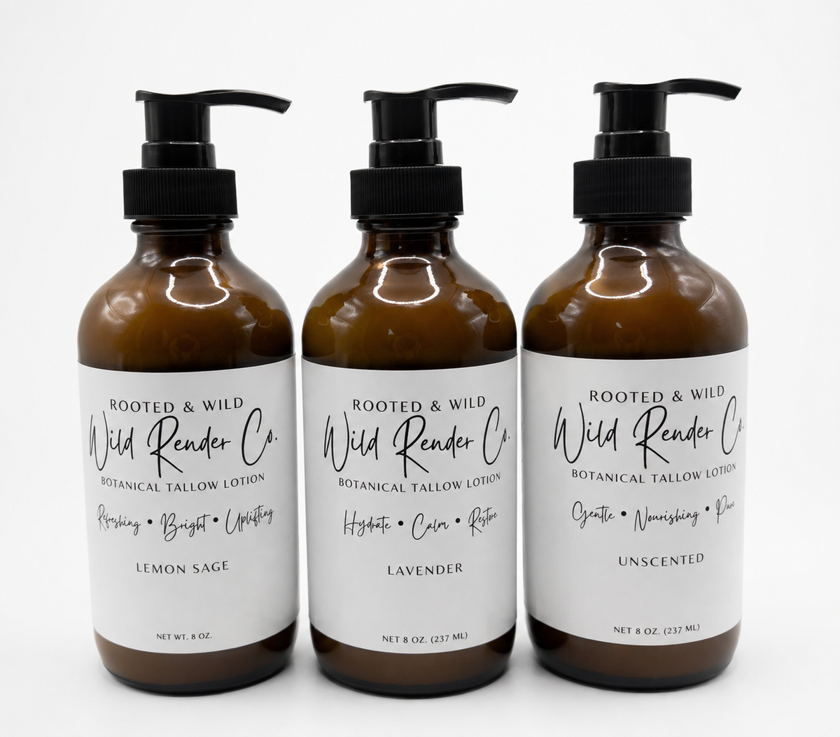 Rooted & Wild – Tallow Body Lotion