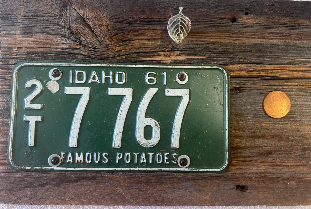 Idaho Plate & Aspen Leaf