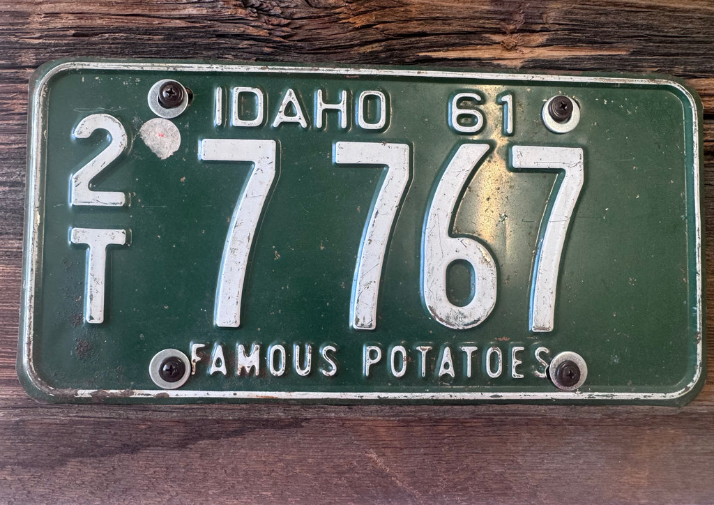 Idaho Plate & Aspen Leaf