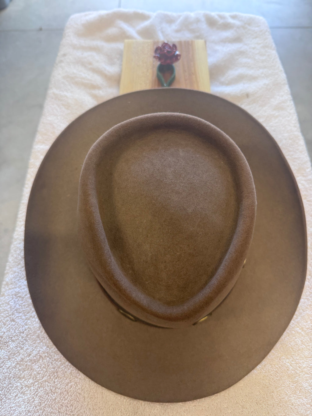 Upcycle Red Rose Hat Rack