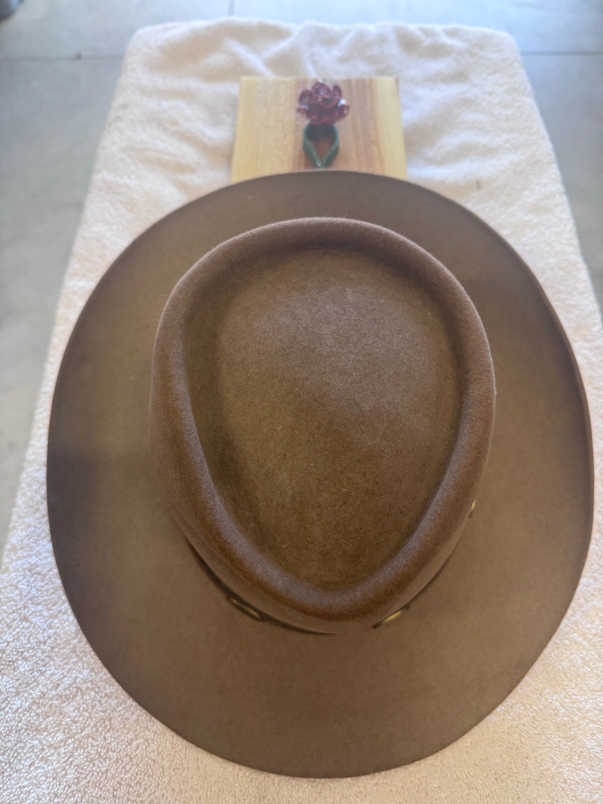 Upcycle Red Rose Hat Rack