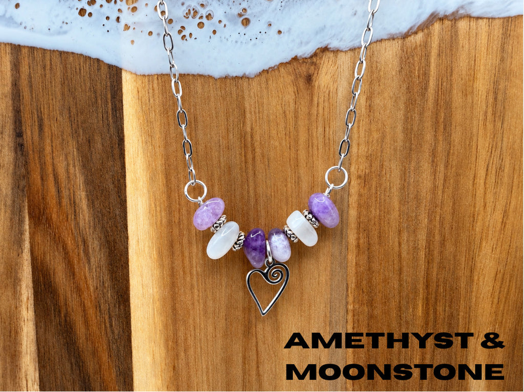 Natural Stone Charm Necklaces