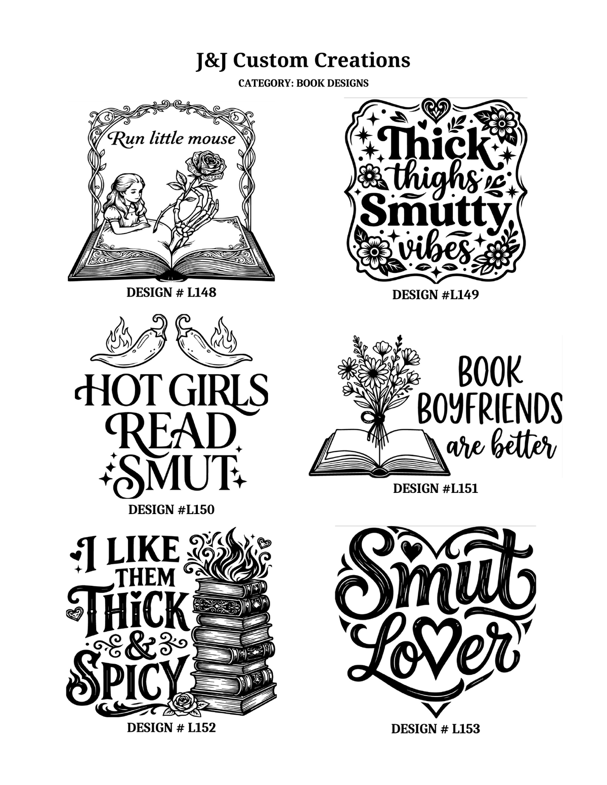 Book Laser Engraved Cutting Boards – Choose Your Design