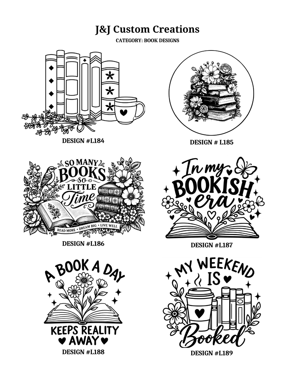 Book Laser Engraved Cutting Boards – Choose Your Design