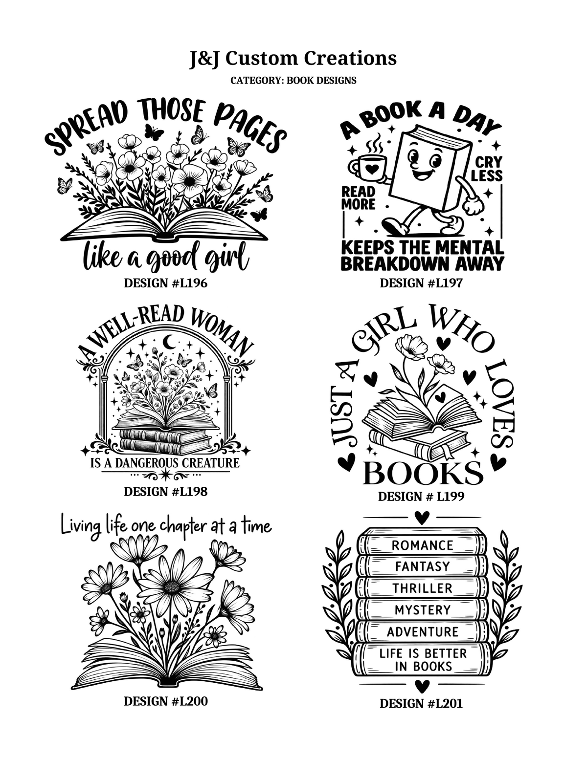 Book Laser Engraved Cutting Boards – Choose Your Design