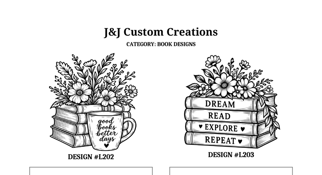 Book Laser Engraved Cutting Boards – Choose Your Design