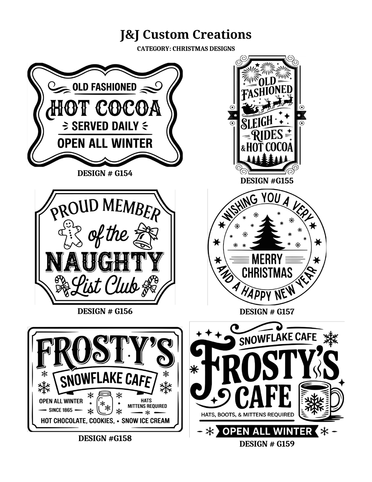 Christmas Laser Engraved Cutting Boards – Choose Your Design