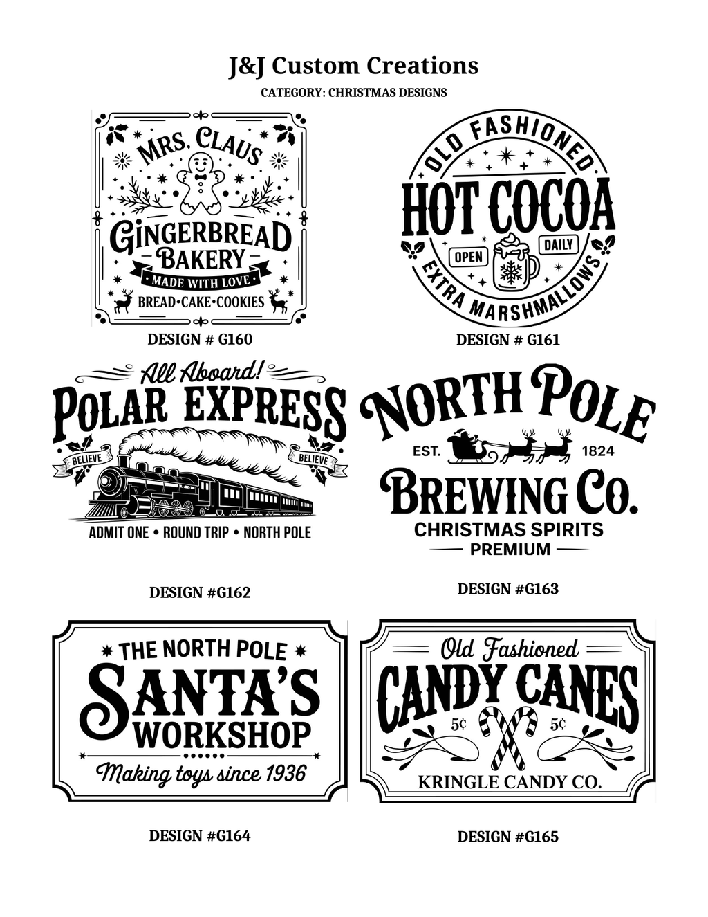 Christmas Laser Engraved Cutting Boards – Choose Your Design