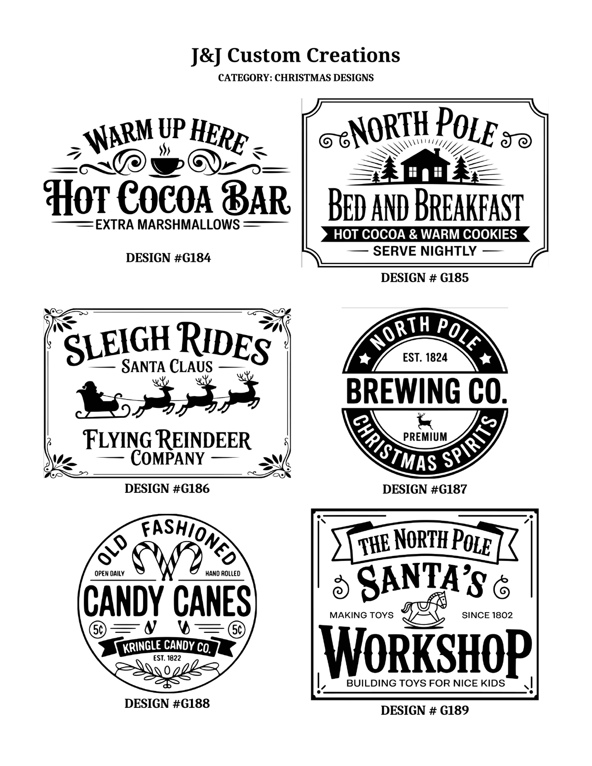 Christmas Laser Engraved Cutting Boards – Choose Your Design
