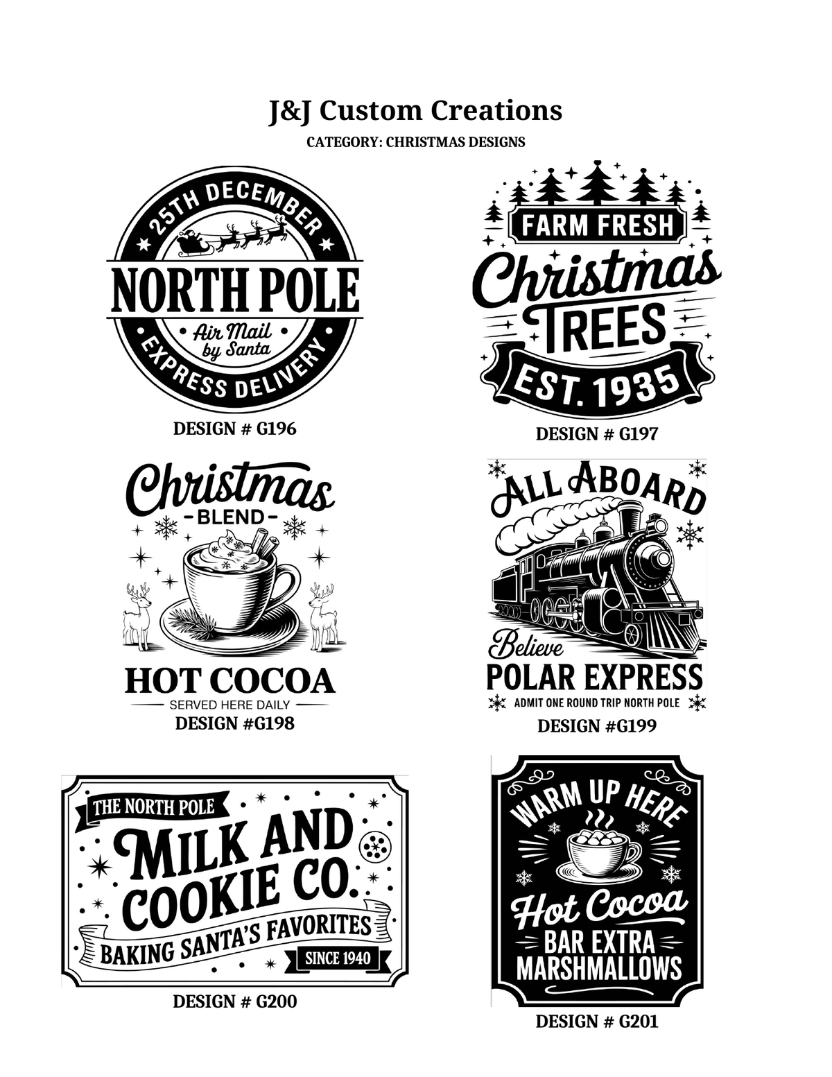 Christmas Laser Engraved Cutting Boards – Choose Your Design