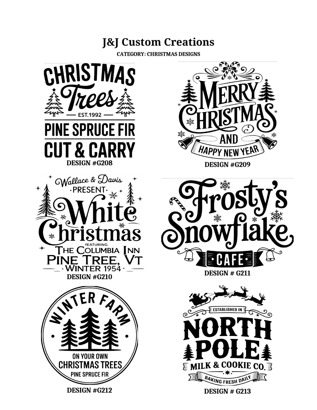 Christmas Laser Engraved Cutting Boards – Choose Your Design