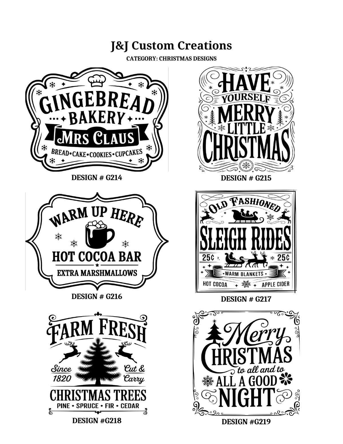 Christmas Laser Engraved Cutting Boards – Choose Your Design