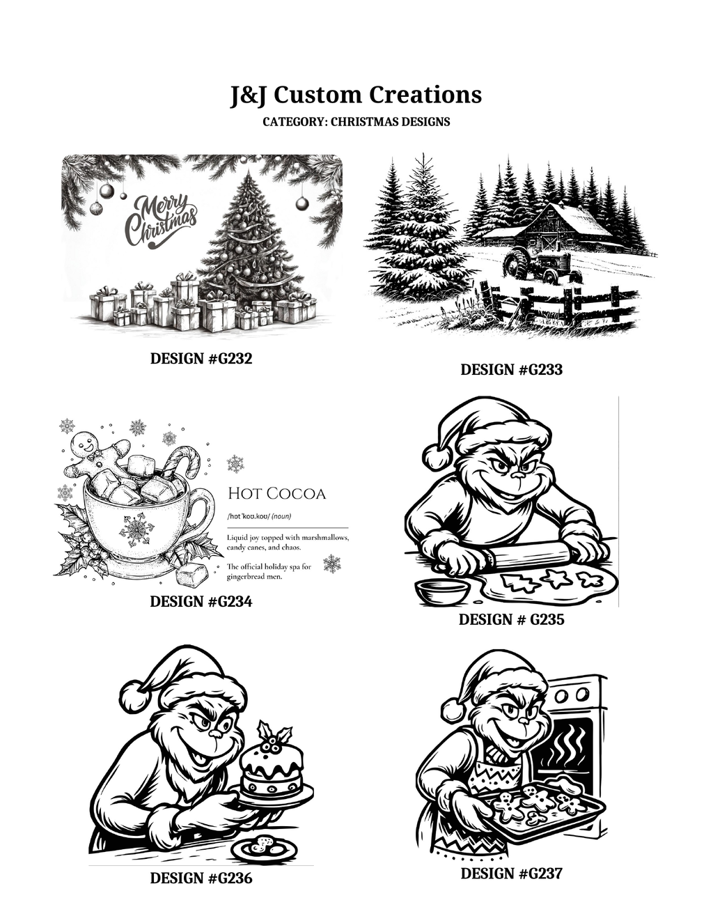 Christmas Laser Engraved Cutting Boards – Choose Your Design