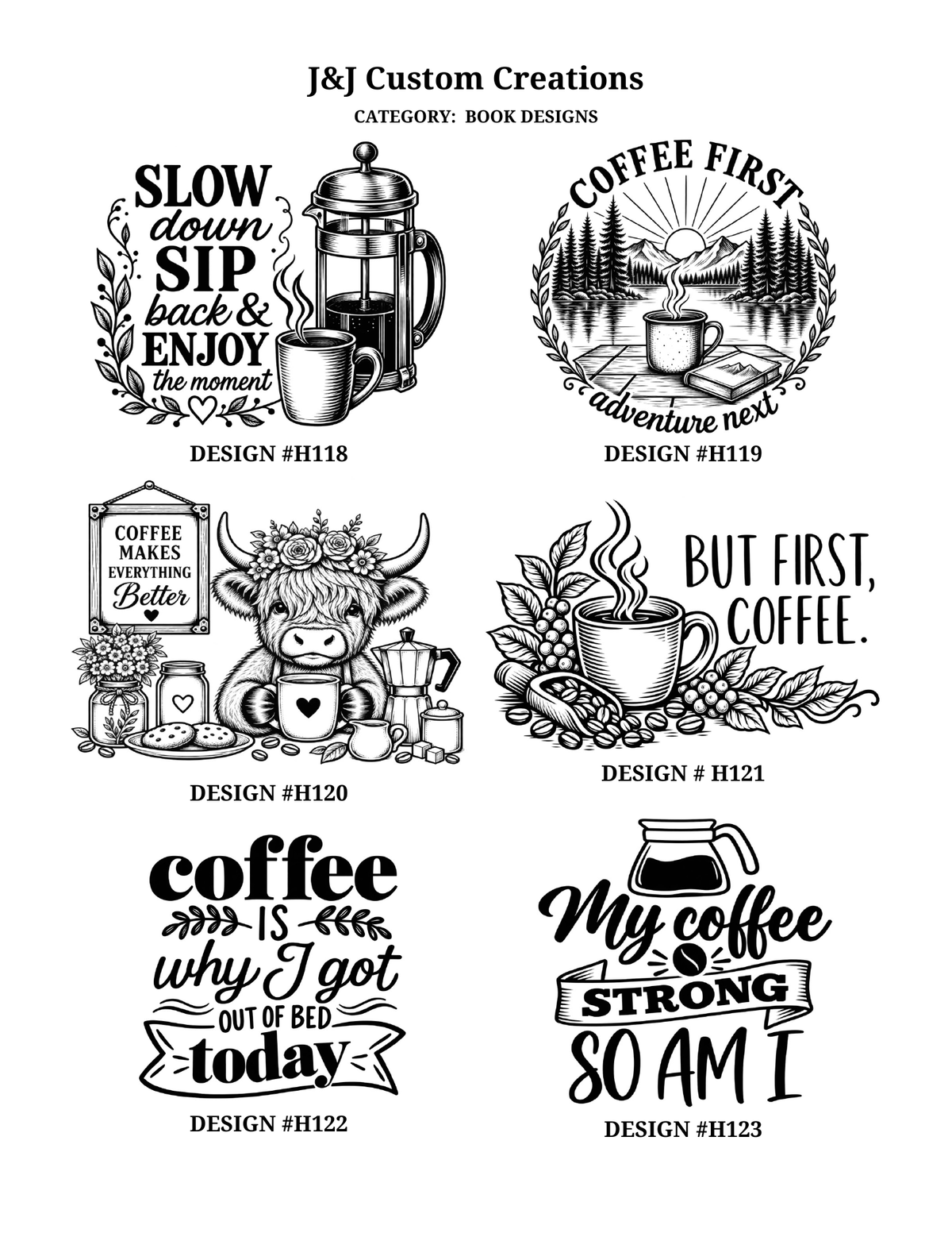 Coffee Laser Engraved Cutting Boards – Choose Your Design