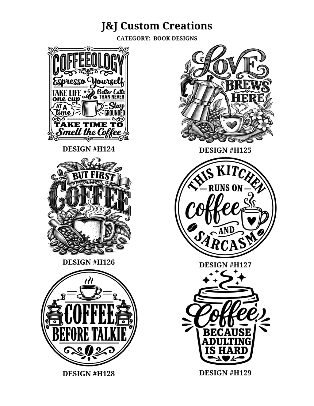 Coffee Laser Engraved Cutting Boards – Choose Your Design