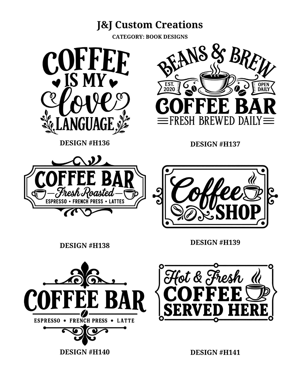Coffee Laser Engraved Cutting Boards – Choose Your Design