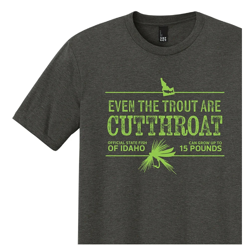 Even the Trout are Cutthroat Tee - Gang Green