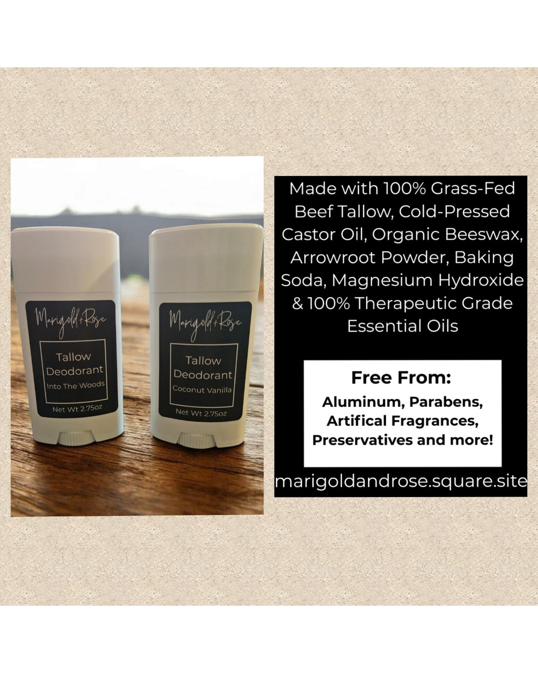 Tallow Deodorant