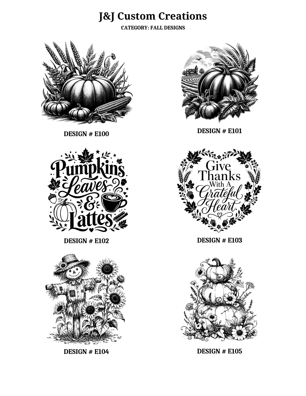 Fall Laser Engraved Cutting Boards – Choose Your Design