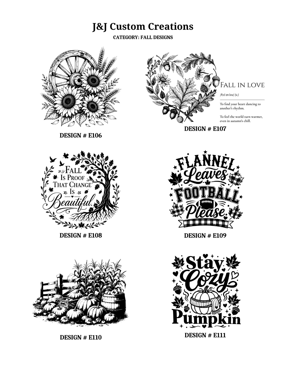 Fall Laser Engraved Cutting Boards – Choose Your Design
