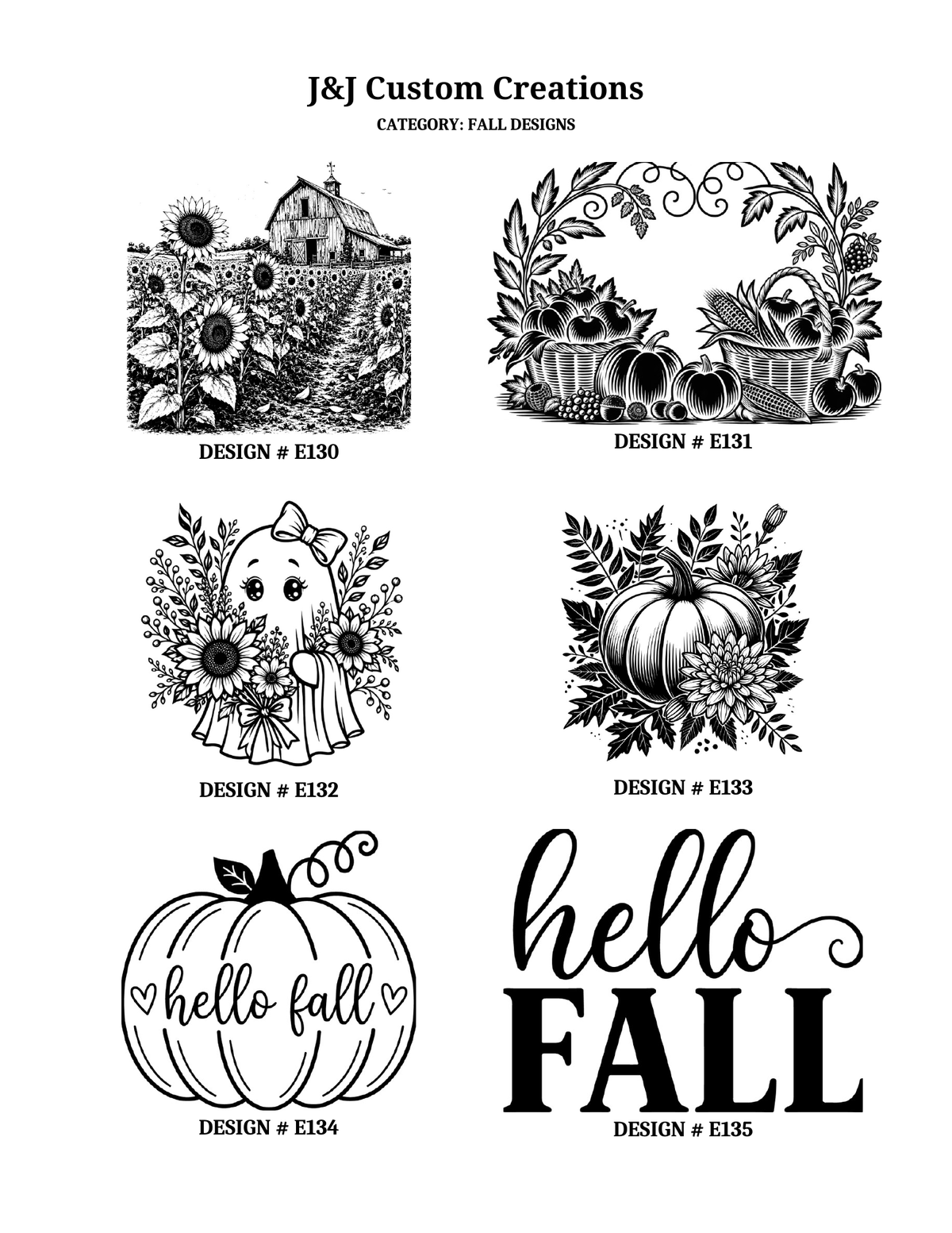 Fall Laser Engraved Cutting Boards – Choose Your Design