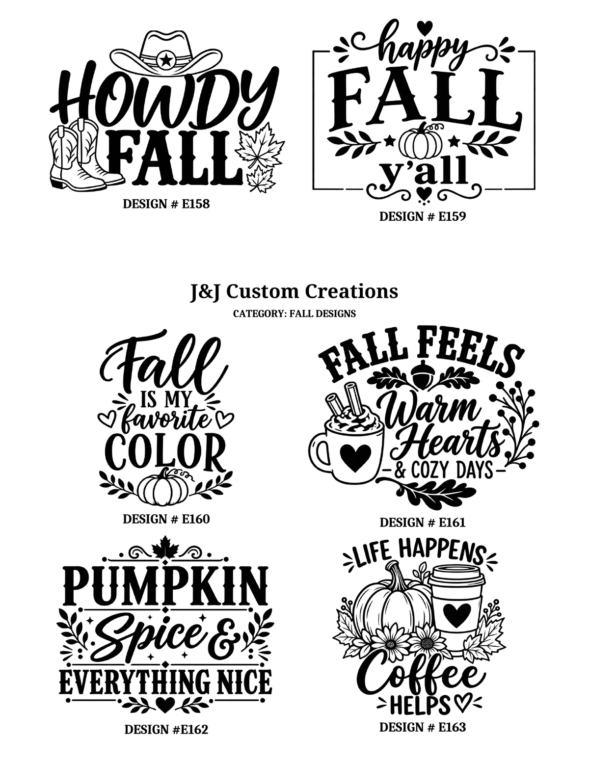 Fall Laser Engraved Cutting Boards – Choose Your Design