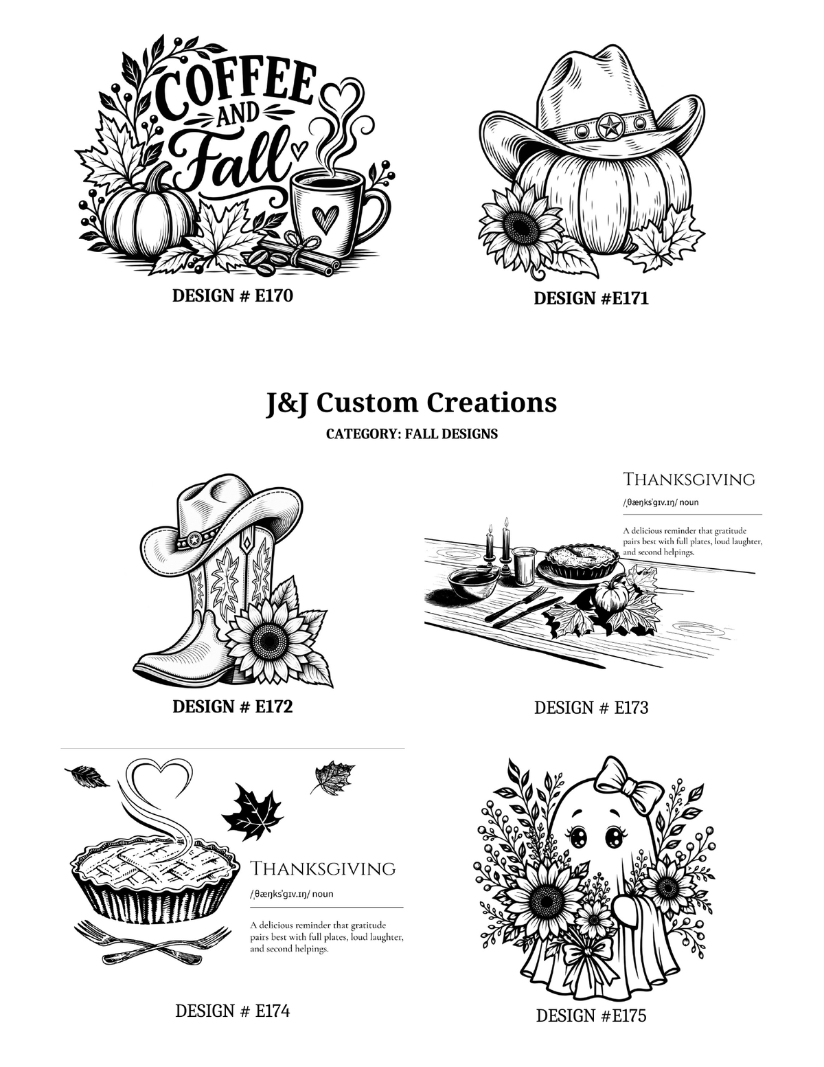 Fall Laser Engraved Cutting Boards – Choose Your Design