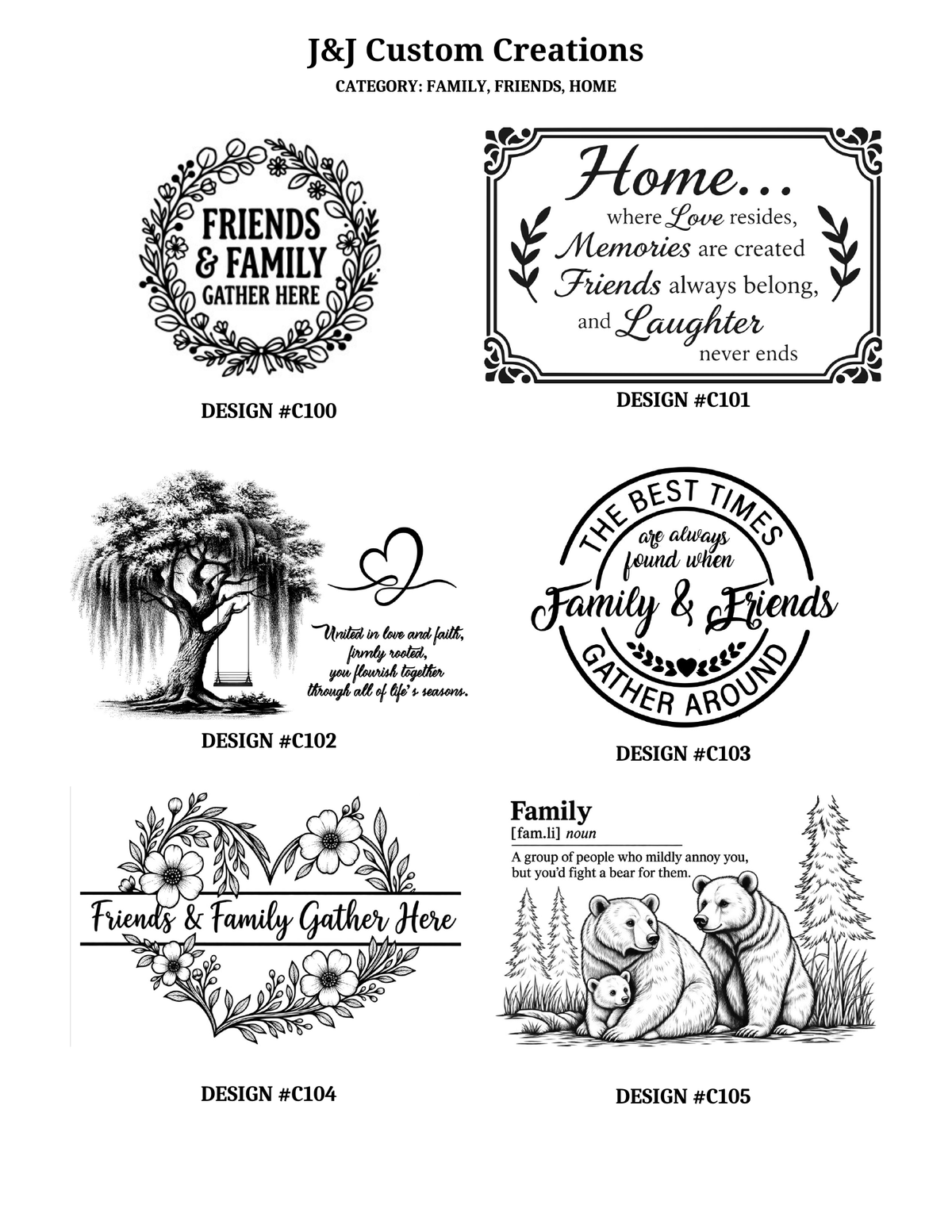 Family, Friends & Home Laser Engraved Cutting Boards – Choose Your Design.