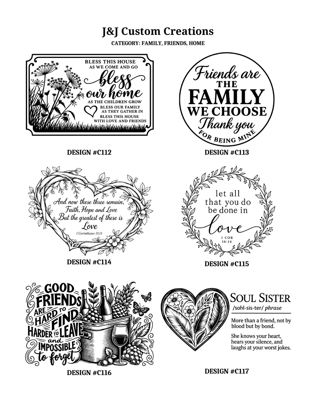 Family, Friends & Home Laser Engraved Cutting Boards – Choose Your Design.