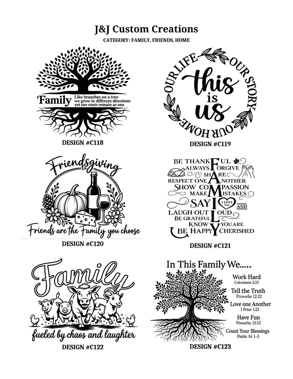 Kitchen Laser Engraved Cutting Boards – Choose Your Design