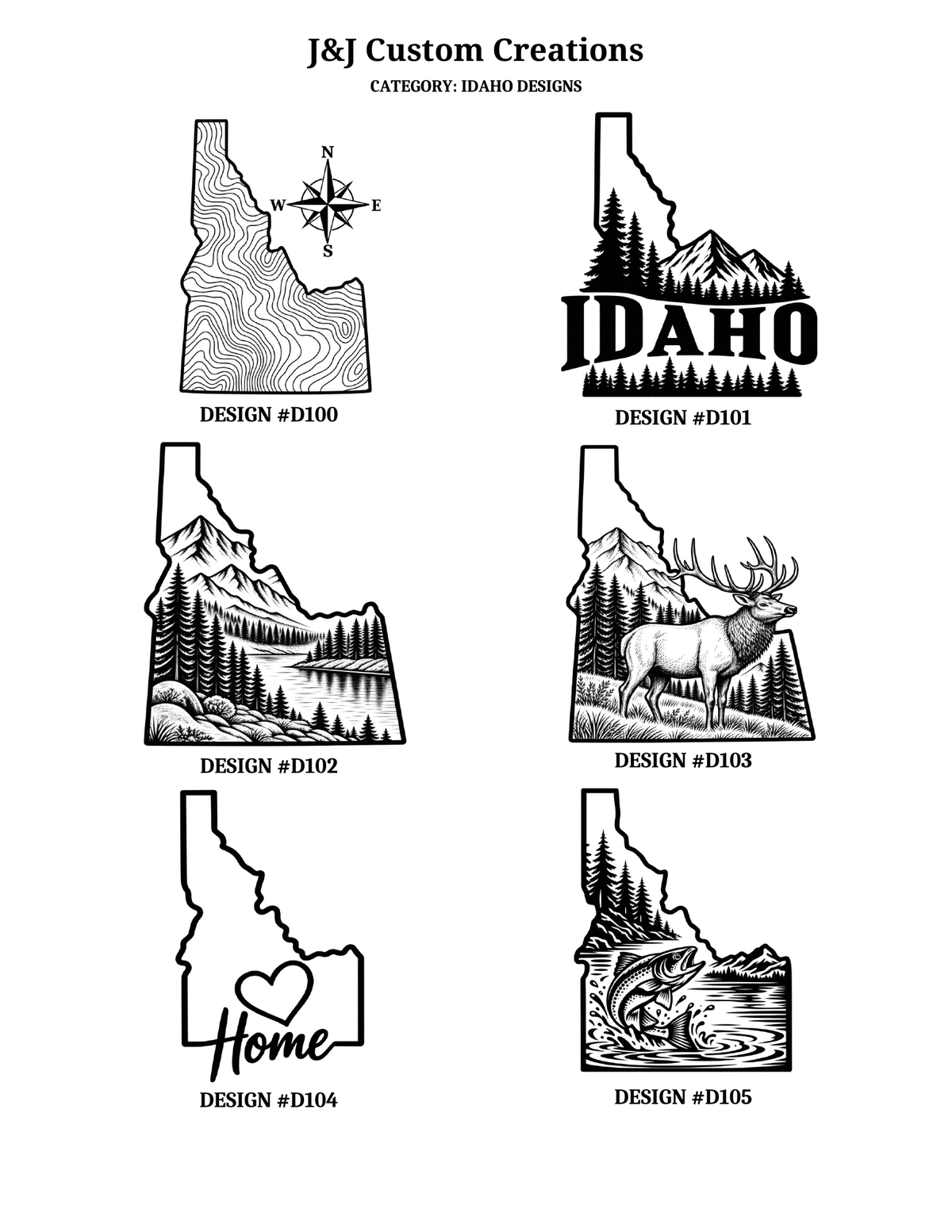 Idaho Cutting Boards Laser Engraved Cutting Boards – Choose Your Design