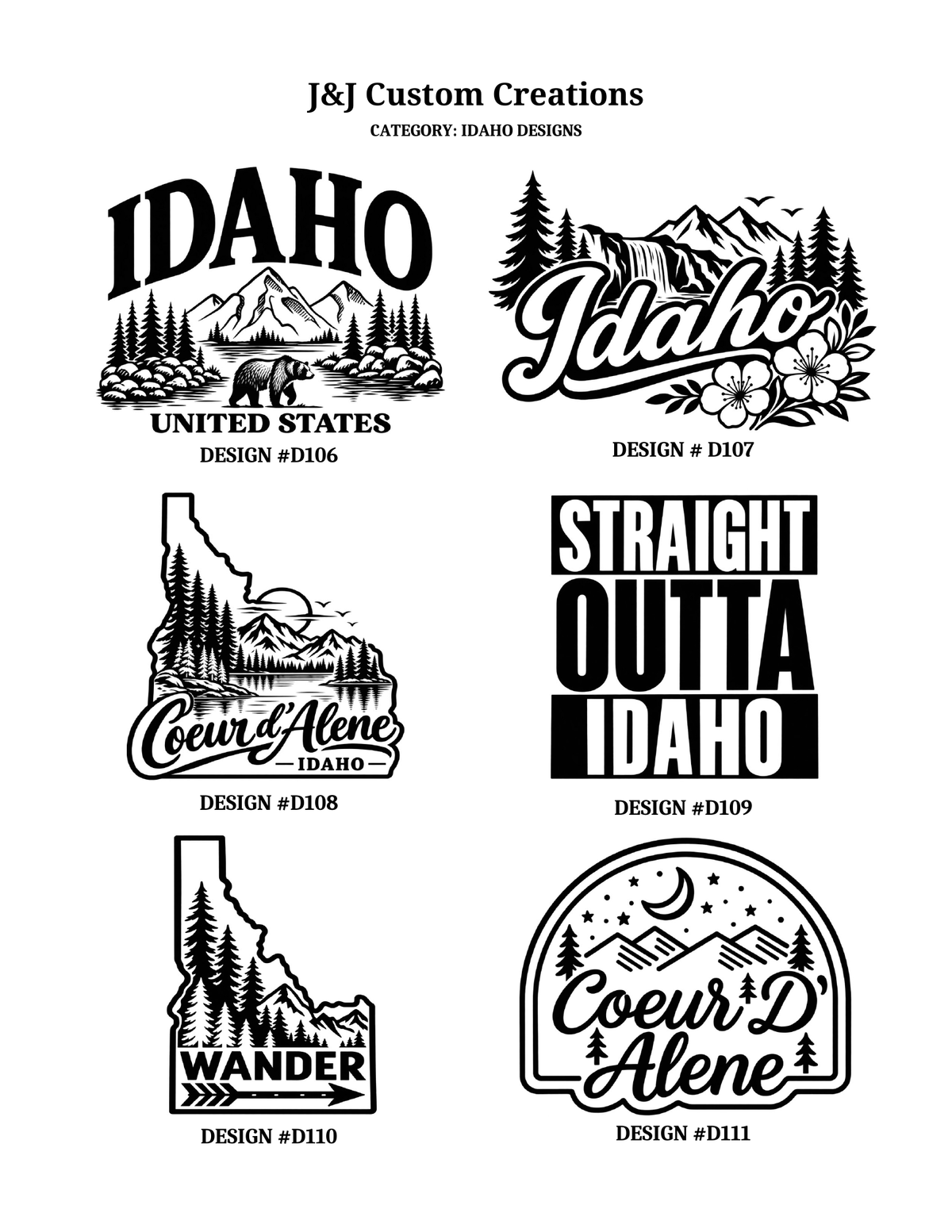 Idaho Cutting Boards Laser Engraved Cutting Boards – Choose Your Design