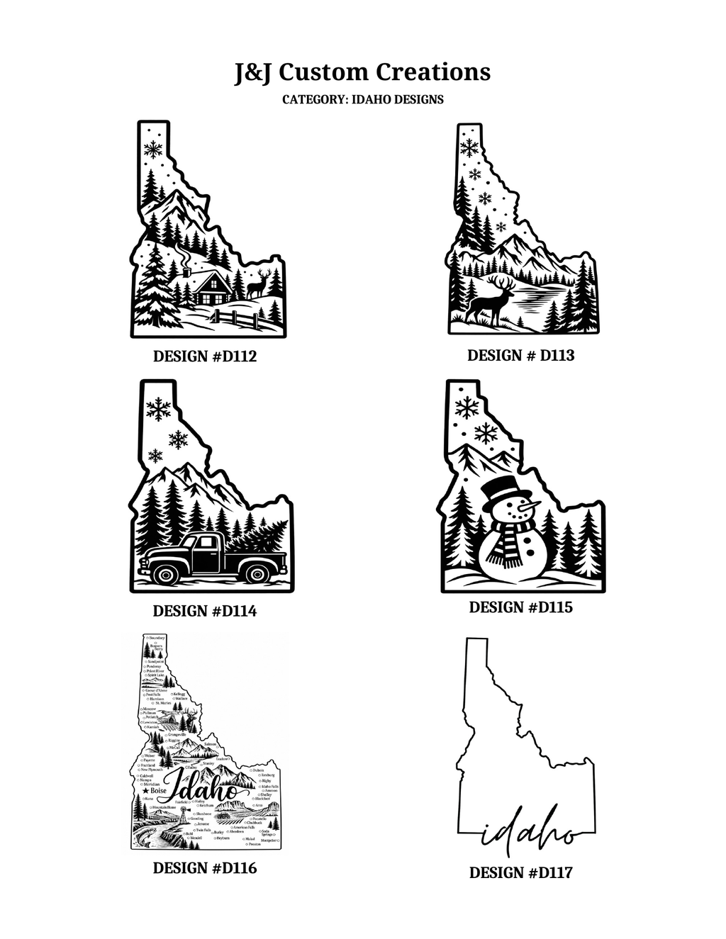 Idaho Cutting Boards Laser Engraved Cutting Boards – Choose Your Design