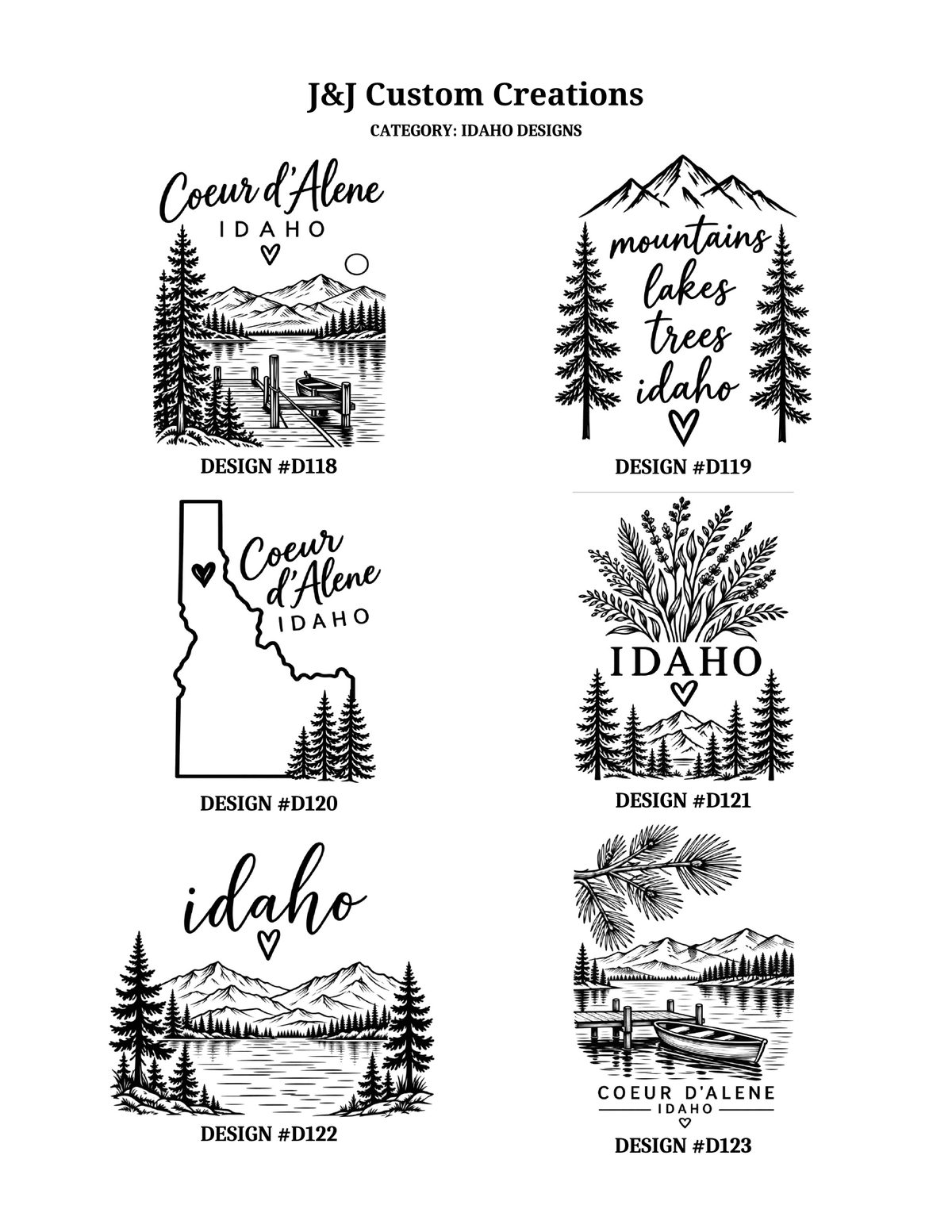 Idaho Cutting Boards Laser Engraved Cutting Boards – Choose Your Design