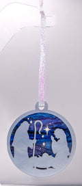 Layered Nativity Christmas Ornament