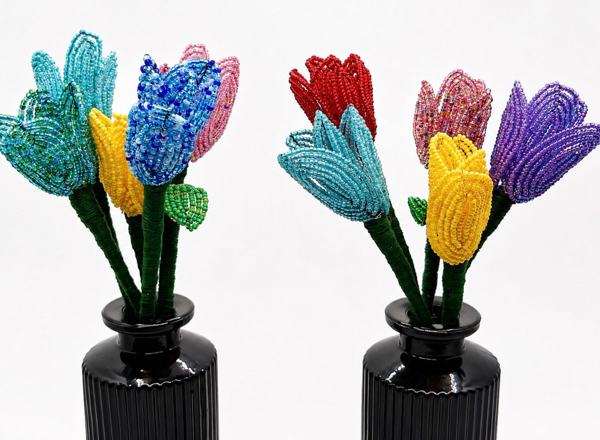French Beaded Flower Bouquets