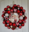 Santa Ornament wreath