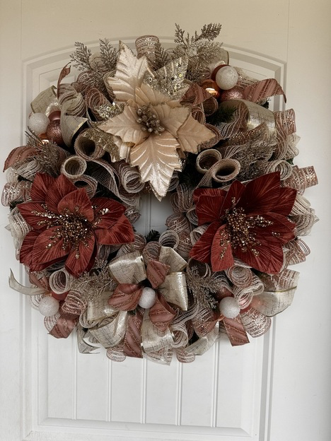 Rose Gold Poinsettias