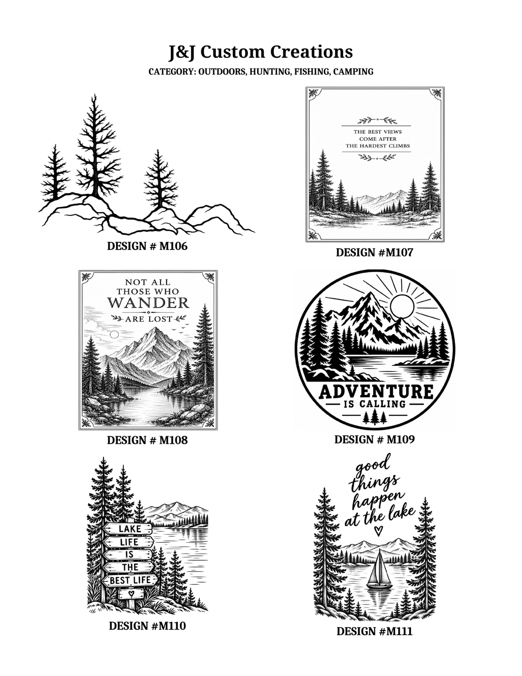 Outdoor  Wildlife, Cutting Boards Laser Engraved Cutting Boards – Choose Your Design