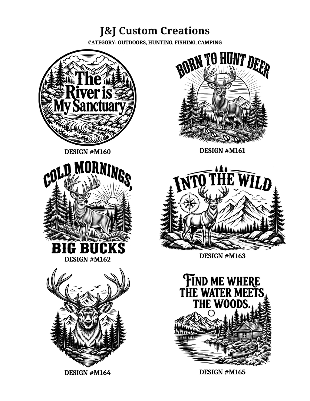 Outdoor  Wildlife, Cutting Boards Laser Engraved Cutting Boards – Choose Your Design