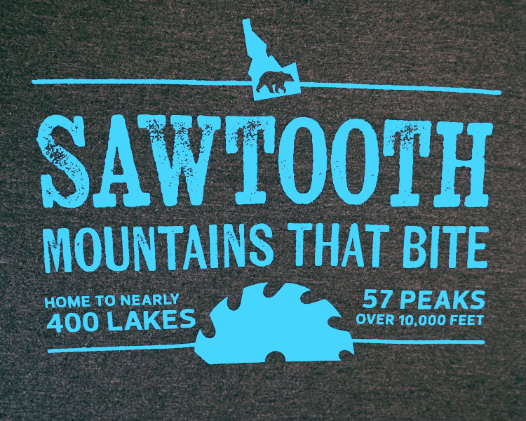 Sawtooth Mountains that Bite Tee